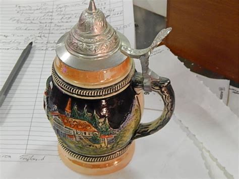Up for auction is a vintage GERZ German beer stein which dates back to 1950s. . Dbgm beer stein